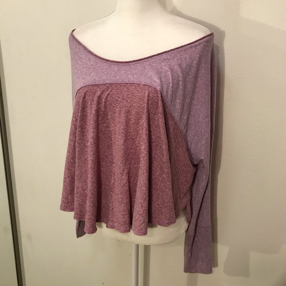 Free People We the Free Maroon Long Sleeve Top Medium - Picture 5 of 8